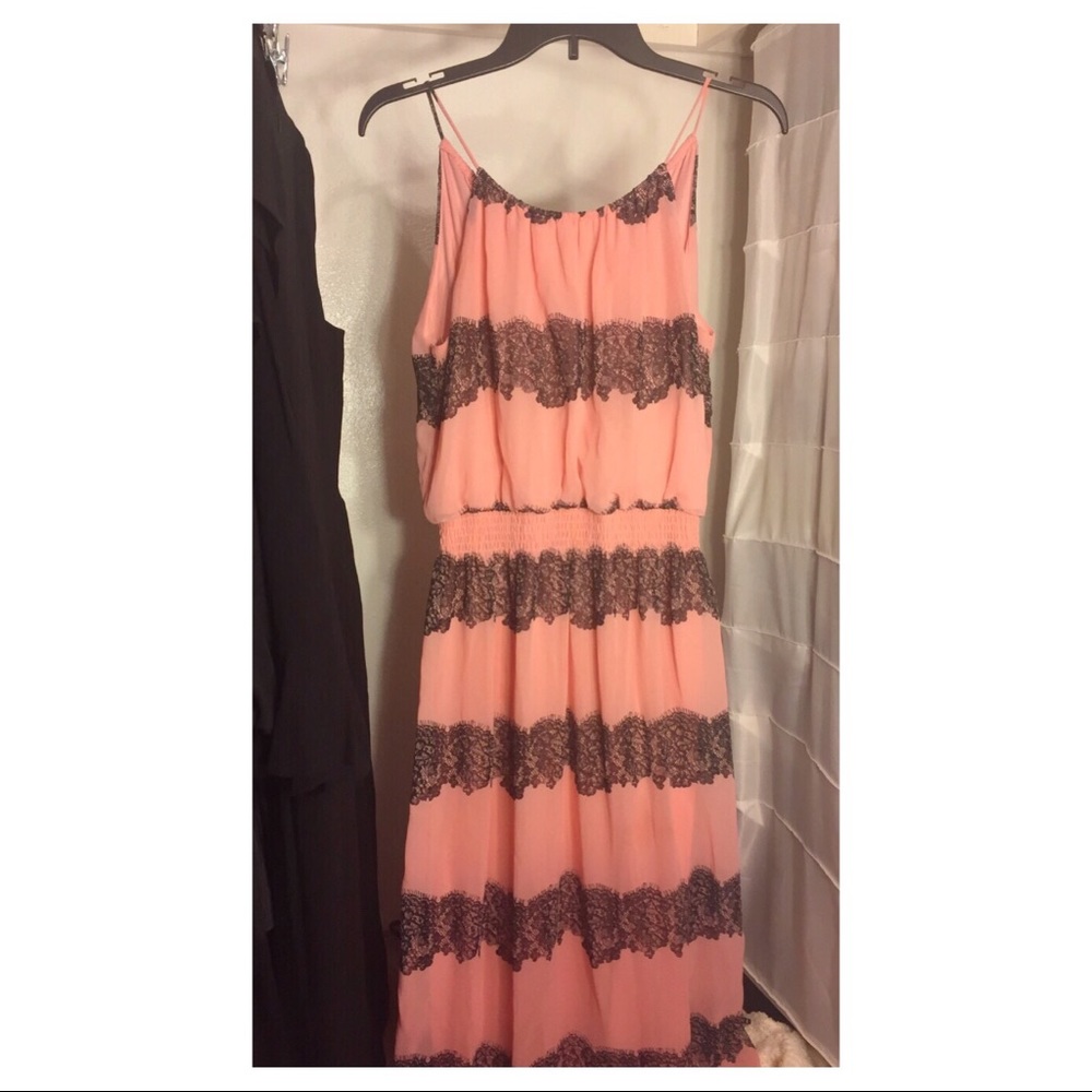 Blush Pink Maxi Halter Dress